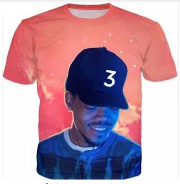 

summer style men/women short sleeve t-shirt the rapper 3d digital print t-shirts for tees shirts loose casual tees r04, White;black