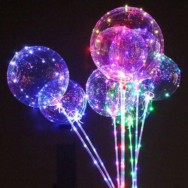 

diy led bobo balloon glowing helium ballon kids toy gift baby birthday party led balloons wedding bridal shower christmas decors