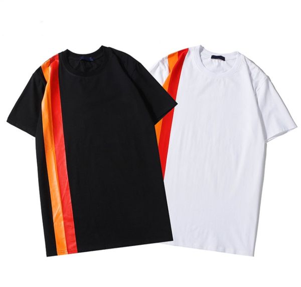 

20ss hotsale mens конструктора tshirts женщин марка с коротким рукавом футболка полосатая печать crew neck luxury summer tee доставка shirt, White;black