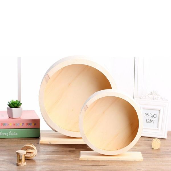 

pet wooden exercise wheel mute hamster running wheel eco-friendly pet toy wheel suitable for hamsters mouse rats hedgehog small animal suppl