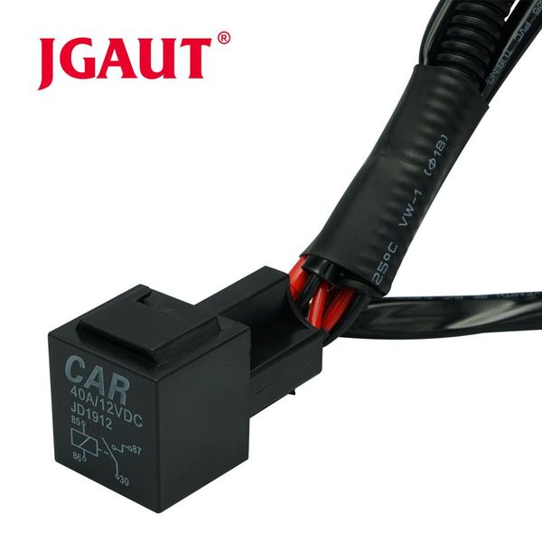 

jgaut 40a 12v dc car speaker cable fog light wiring harness 1 piece