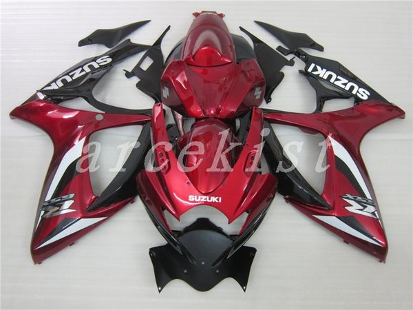 

new fairing kits for suzuki gsxr 600 750 k6 06 07 gsxr-600 gsxr750 gsxr600 gsxr-750 2006 2007 black red br