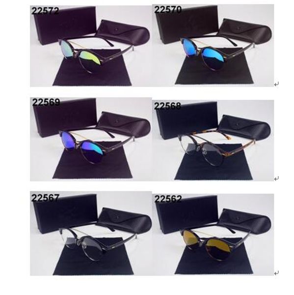 

brand designer sunglasses half metal frame for men women fashion cat eye sun glasses uv400 protect with orginal package box, White;black