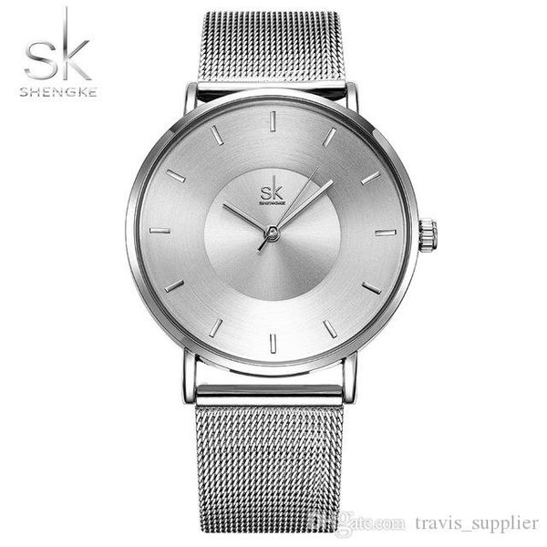 

fashion women watches ultra thin quartz woman elegant dress ladies watch montre femme student wristwatch, Slivery;brown