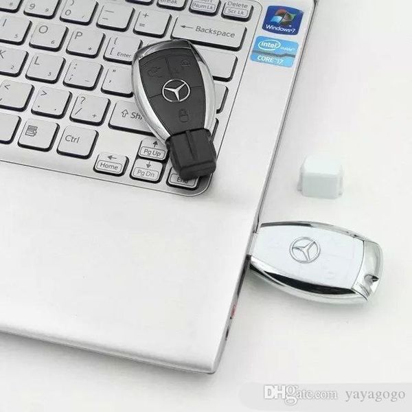 

wholesale fast ship 100% pen drive mercedes-benz car keys 4gb~128gb u disk usb 2.0 usb flash drive
