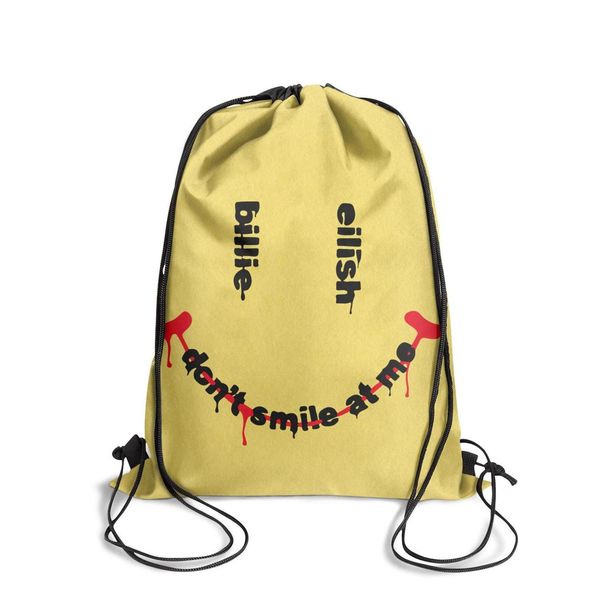 

билли эйлиш не улыбайся mefashion ремень пояса рюкзак, дизайн ретро лучший многоразовый пакет строки, подходит для наружного