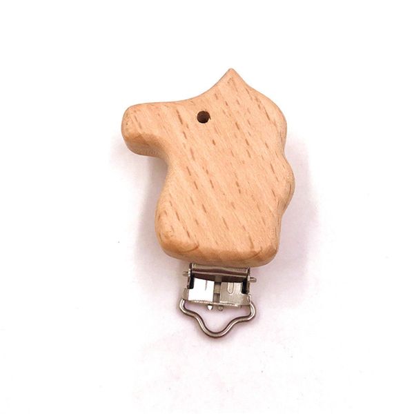 

натуральный деревянный ниппель цепи аксессуары для кормления ребенка соска застежка мило моделирование бук соска клип лошадь форма головы ре