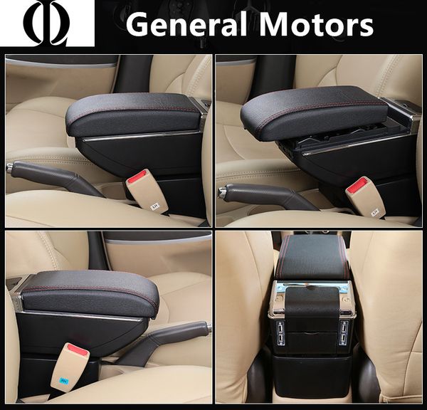 

universal car central container armrest box pu leather auto car-styling central store content box cup holder accessories