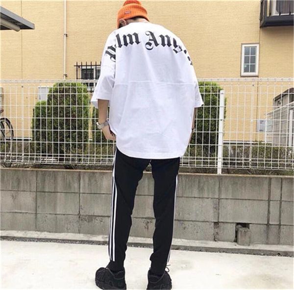 

Mens Summer Hip Hop Tshirts Bat Sleeve Loose Fashion Crew Neck Short Clothing Letter Print Apparel