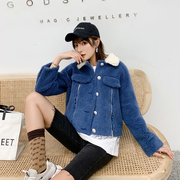 

adohon 2019 women coat casual outerwear winter clothing ladies fashion warm woolen long jackets female elegant single breasted, Black