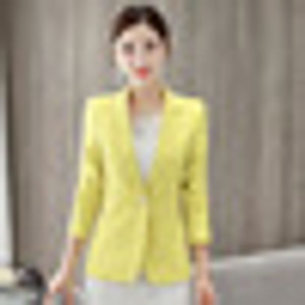 

spring and fall ashion full sleeves slim lady coat turn-down neck single buttons work office lady size xxl outwear jacket clothe, Black;brown