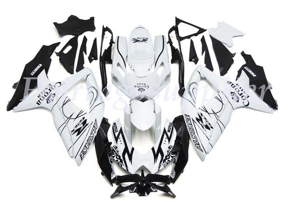 

новый (литье под давлением) abs обтекатель комплекты подходят для (suzuki gsxr 600-750) 2008 2009 2010 gsx-r600 r750 k8 обтекатели набор чер