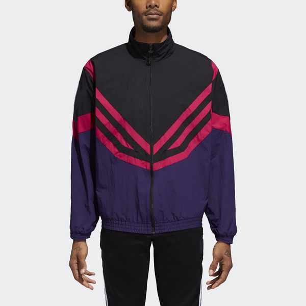 

mens brand jackets 2019 retro sports windbreaker fashion striped color matching jackets casual zipper cardigan street jogging .02, Black;brown