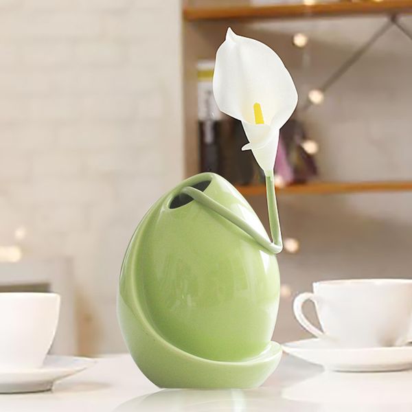 

classic white silver green black ceramic vase desktable creative gift household decoration wedding vases