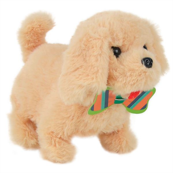 

Stuffed Toys Lovely Simulation Electric Pet Dog Plush Teddy Toy With Sound Kids Toys For Children Decorations Gift 2020