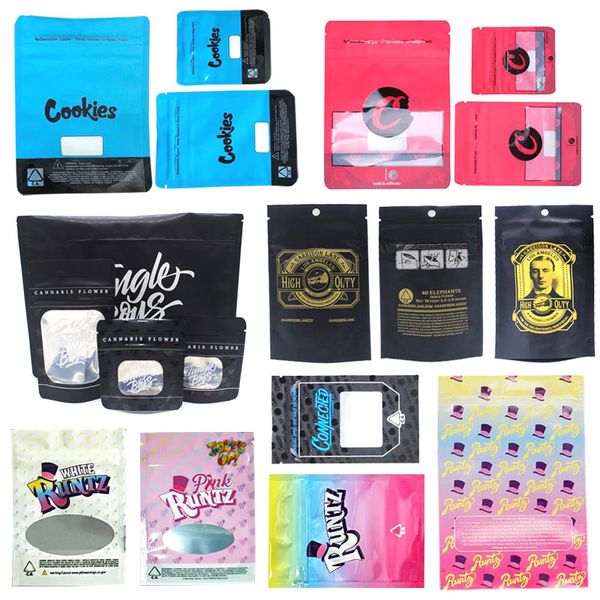 

Runtz Chuckles Zipper Bags Cookies Connected Jungle boys Garrison Lane Alien Labs Package E Cig DHL Free