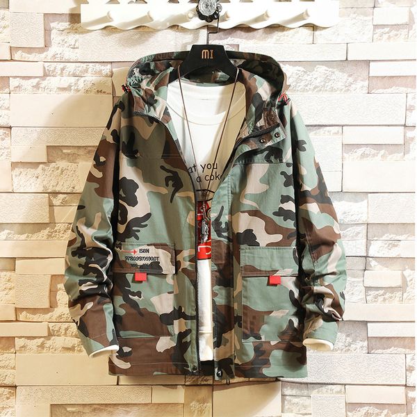 

bomber jackets men 2020 streetwear windbreaker korean casual camouflage autumn spring baseball jackets, Black;brown