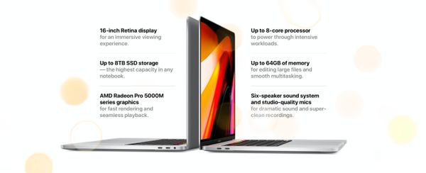 

16 inch mac book pro touchbar 8-core i9 64gb 8tb ssd amd 5500m 8gb