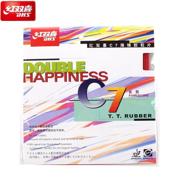 

dhs c7 long pips-out (defense / loop / spin) table tennis (pingpong) rubber with sponge