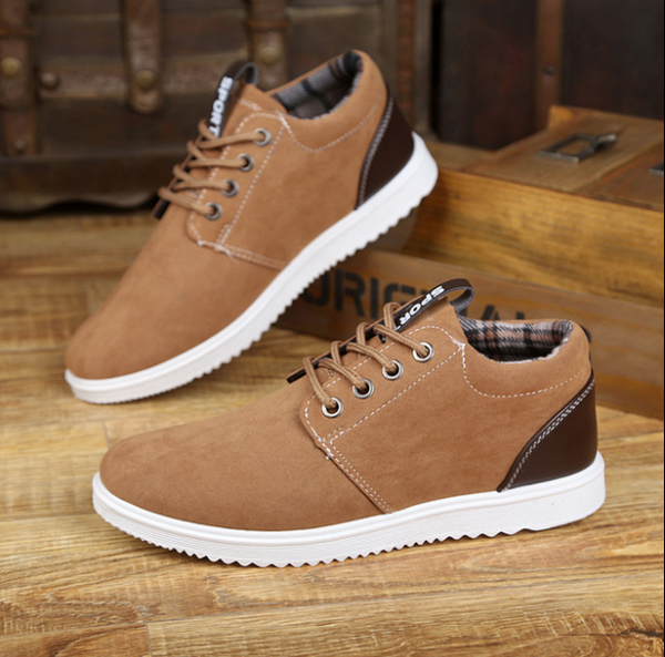 

men's casual shoes men's shoes england breathable soft bottom student, Black