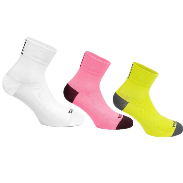 

calcetines ciclismo professional rapha sport short cycling socks men women breathable road bicycle socks outdoor, Black