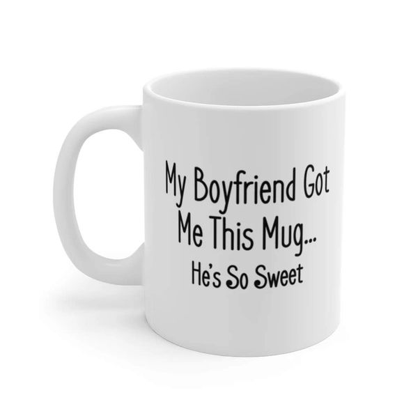 

для пар «мой boyfriend got me эта mug» белые керамические подарки кофе кружки для мамы - 11oz dropshipping