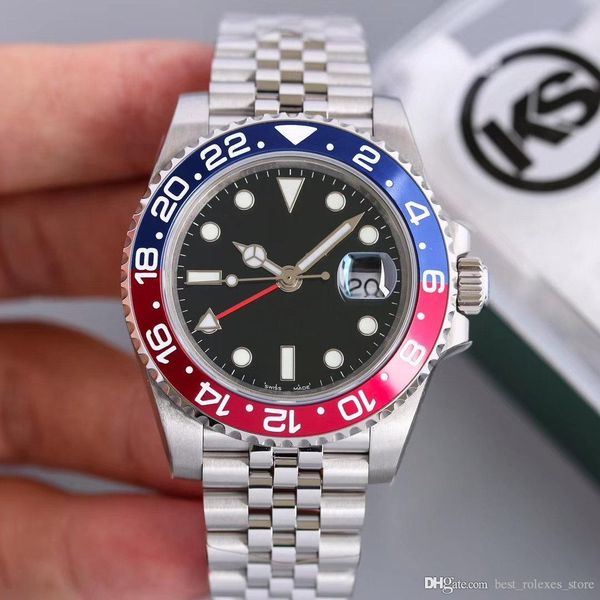 

2019 master gmt керамический ободок mens механически из нержавеющей стали автоподзаводом часы дизайнера спорт self-ветер часы супер наручные, Slivery;brown