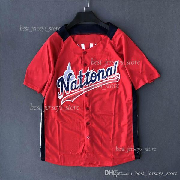 

Spring and Summer Thin Leisure Trend Classic American Sports Baseball Men's Short Sleeves 2019 New First Batch Best selling Jersey 144