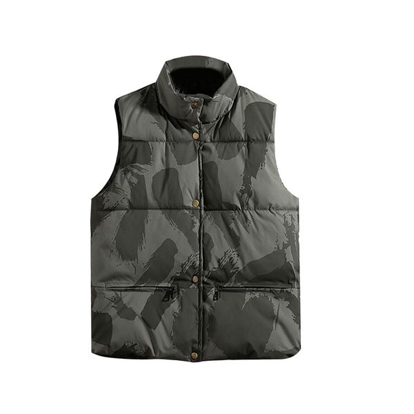 

men's camouflage vest jackets winter men's warm sleeveless vest men thick jacket male zipper waistcoat for autumn male vests, Black;white