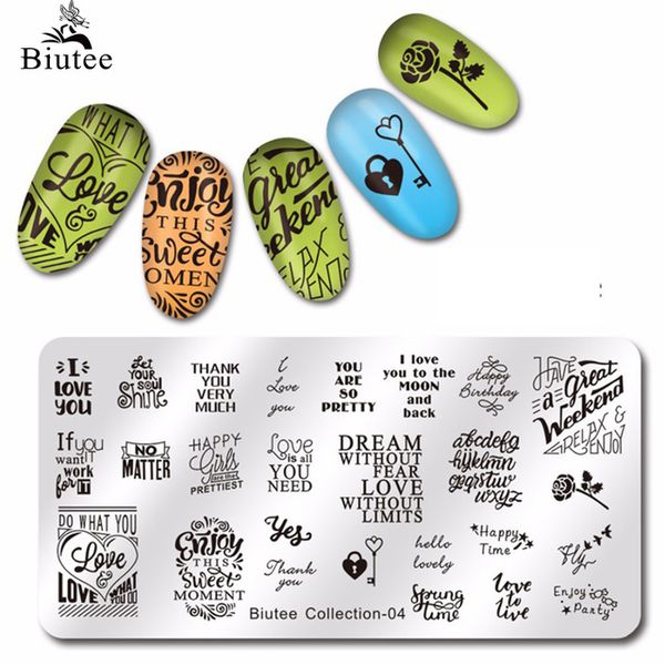 Beauty Health Biutee Art Animal World English Letter Words Nail Stamping Plates Rectangle Creative Nail Art Template Image Stamping Plate From Hao Tattoos 2 2 Dhgate Com