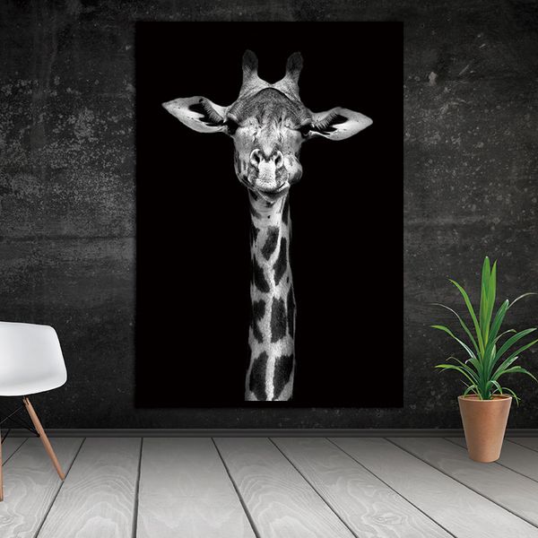 

banmu animal canvas painting nordic black&white wall pictures modular paintings for living room home art decoration prints