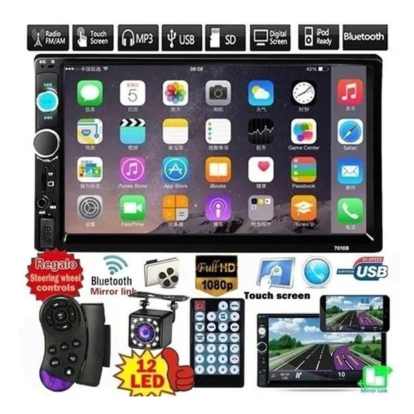 2 Din 7 HD Автомобильный DVD Мультимедийный Плеер Android Mirrorlink Авто Радио Bluetooth FM USB AUX TF Авто Аудио Видео Systerm2681