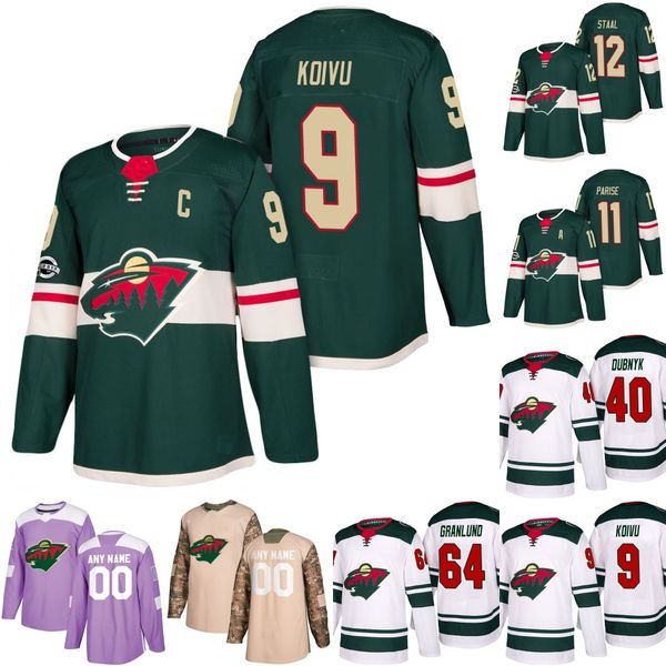 

Mens Minnesota Wild 6 Ryan Donato 22 Kevin Fiala 2 Anthony Bitetto 77 Brad Hunt 49 Victor Rask 26 Pontus Aberg Hockey Jerseys S-3XL