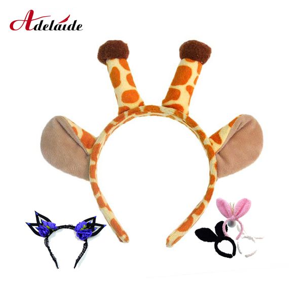 

girls headband cartoon giraffe hair band cute show moe headband christmas hair ornament for girls birthday gift accessories