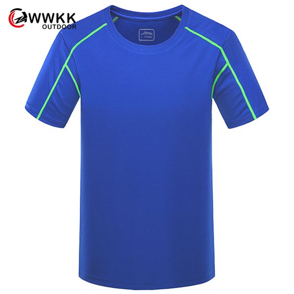 

wwkk lovers couple summer casual sports t-shirt sweat-absorbent breathable tees men's short-sleeved couple hiking t-shirts, Gray;blue