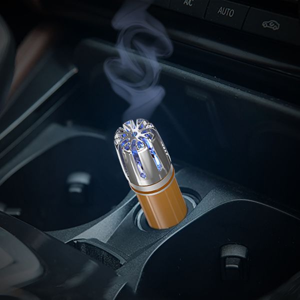 

mini car air purifier 12v auto car fresh air anion ionic purifier oxygen bar ozone ionizer cleaner vehicle freshener 4