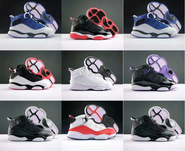 

6 six rings j shoes new arrival men's vi black red designer comfortable sneakers kids women mens classic authentic shoes