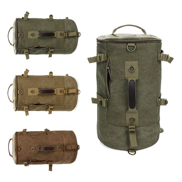 

fashion men travel bag large capacity canvas vintage luggage bags casual vintage simple tote bag dropshipping men's backpack