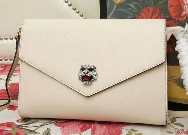 

dhl 5a 527857 29cm medium shoulder bag,feline head with crystals,come with dust bag+box