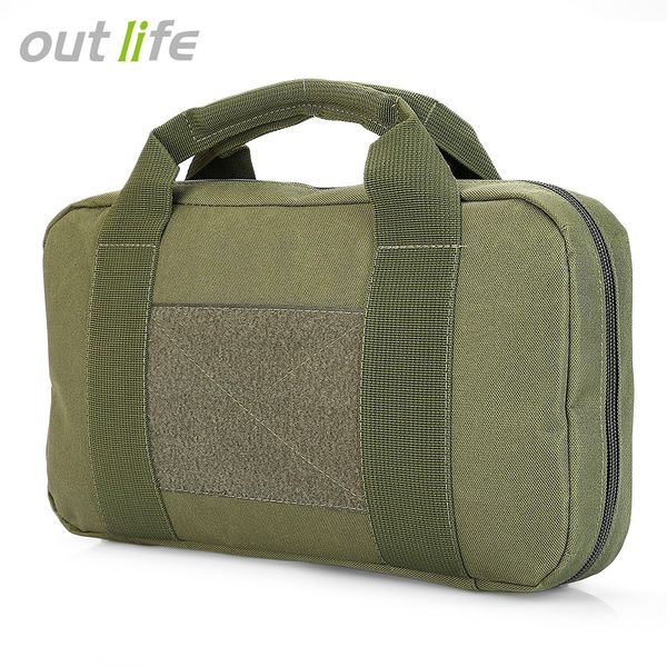 

outlife 900d multifunctional sport bag molle tactical bag waterproof handbag pistol package for outdoor climbing hiking camping