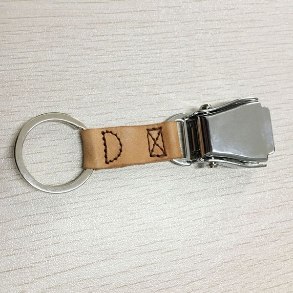 

whwb airplane seat belt buckle complete leather keychain exquisite and beautiful aviation enthusiasts great gift ing