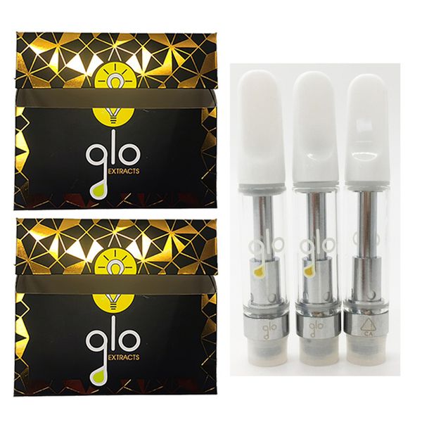 

Glo Экстракты Пусто Vape Pen Картридж Упаковка 0,8 мл 1мл 510 темы Картриджи E Сигареты Vape Телеги стекло Tank густое масло Атомайзер