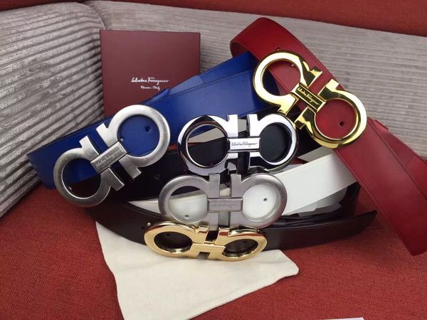 

2019 big large buckle genuine leather belt with box designer belts men women new mens belts luxury belt ing, Black;brown