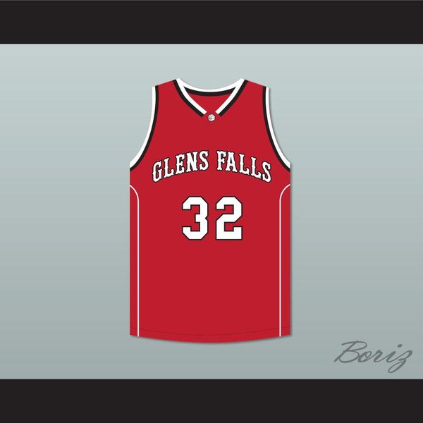 

jimmer fredette 32 glens falls indians away basketball jersey-1 custom any name any number shopping, Black;red