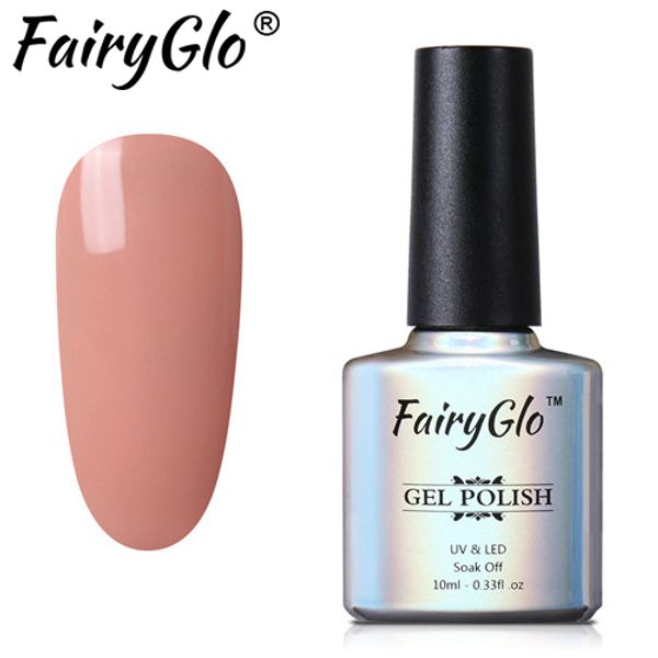 

fairyglo 10ml nude color gel nail polish soak off uv gel varnish vernis semi permanent nail lacquer art diy manicure, Red;pink