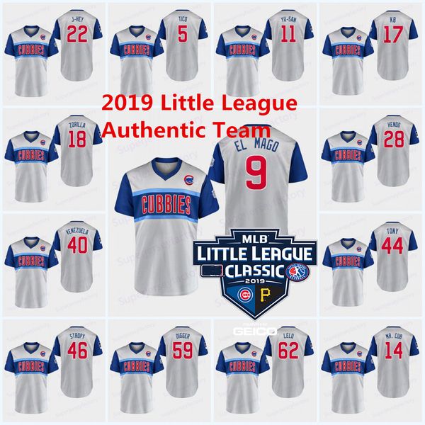 

little league classic jersey javier baez anthony rizzo kris bryant kyle schwarber willson contreras david bote jon lester, Black;red