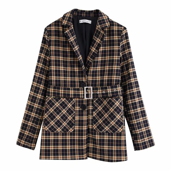 

cbb-9686 women's dress new products mid-length belt suit jacket, Black;white