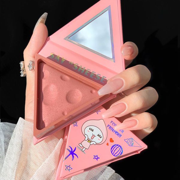 

eye shadow cute blush baked cheek face blusher soft girl makeup matte texture base mineral palette cosmetic tsml1