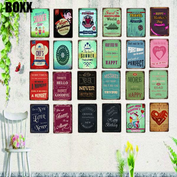 

любовь день святого валентина жестяные знаки настенное изображение для комнаты кино home art decor cuadros стикер стены 30x20cm