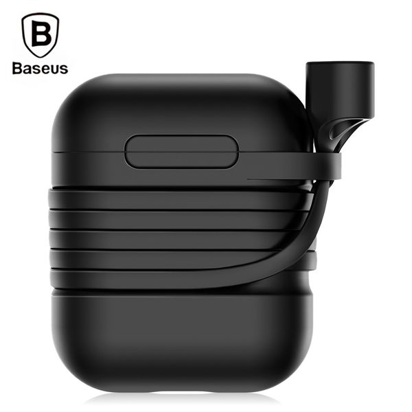 

baseus silicone protective case portable with magnetic sling for airpods